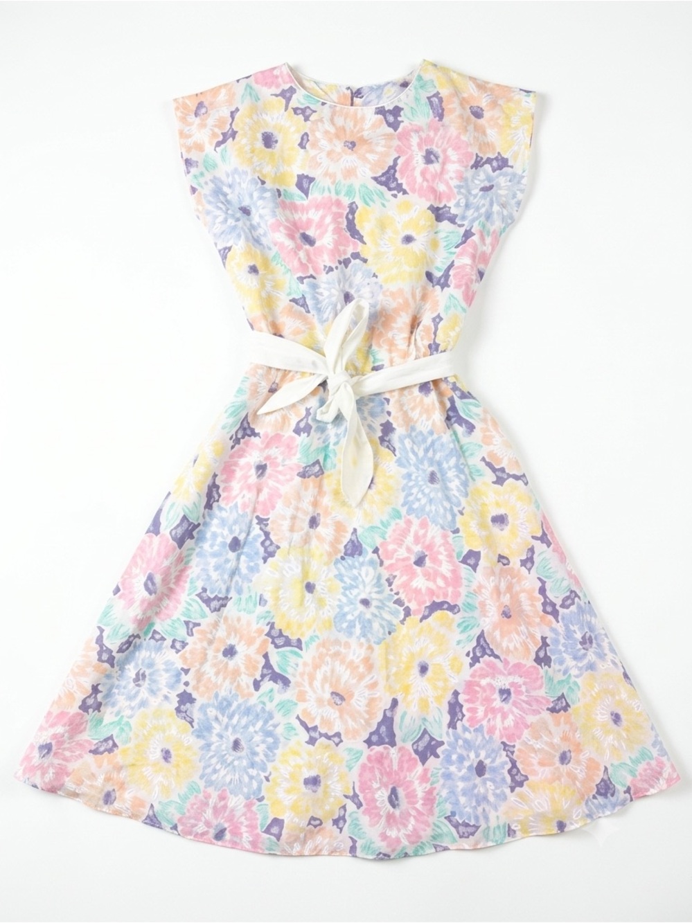 NWT VINTAGE DRESS DEADSTOCK FLORAL MIDI - Picture 3 of 9